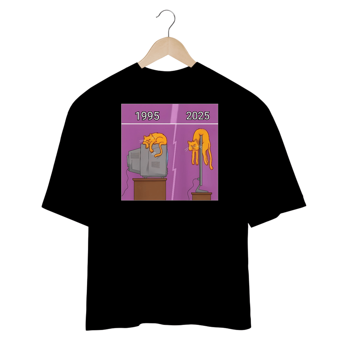 Nome do produto: Camisetas Oversized Cat 1995