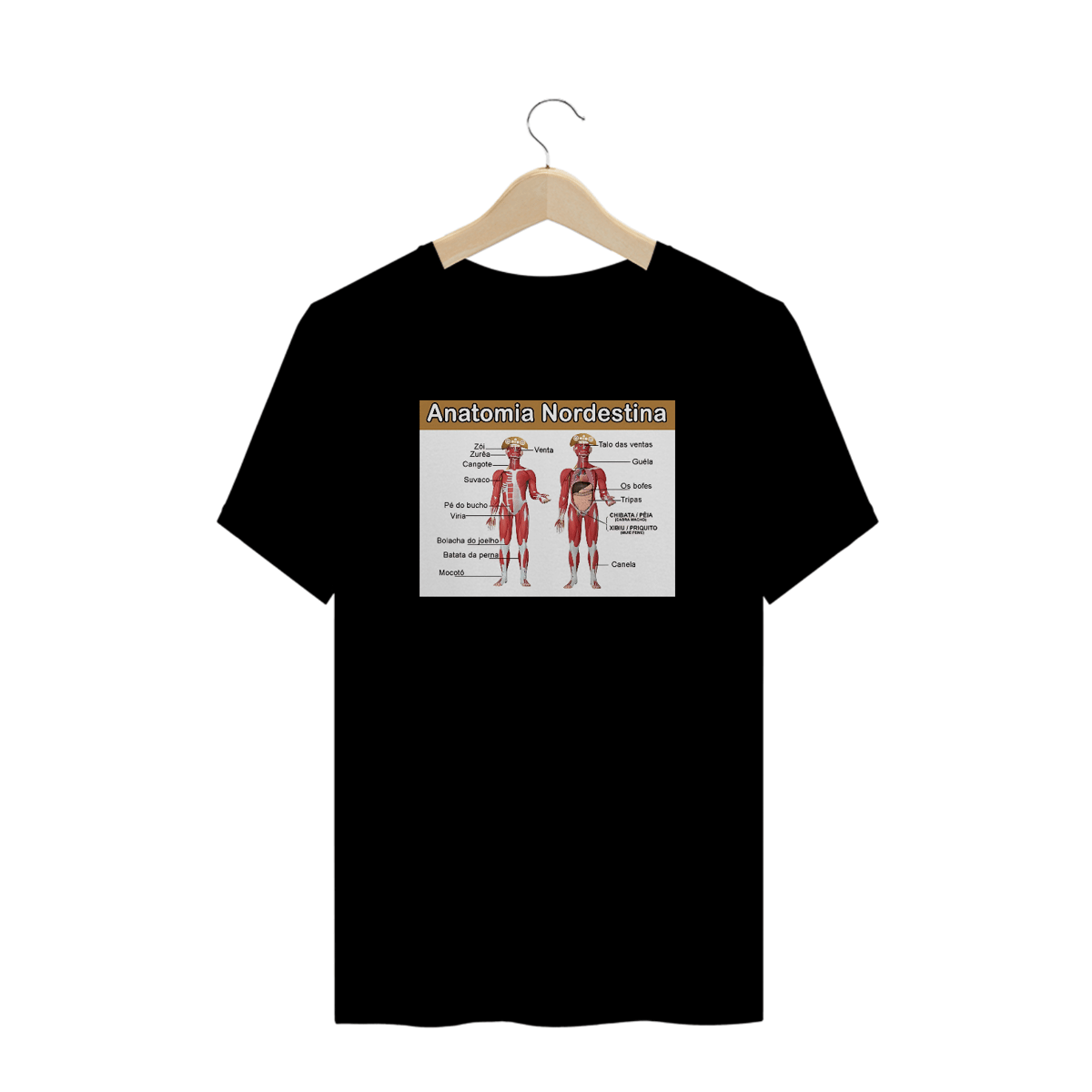 Nome do produto: Camisetas Plus Size Anatomia Nordestina