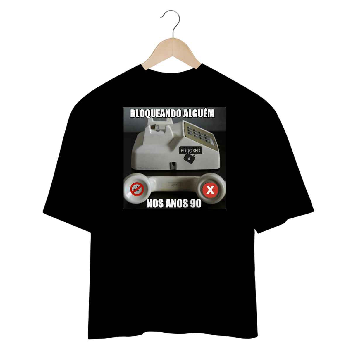 Nome do produto: Camisetas Oversized Bloqueado