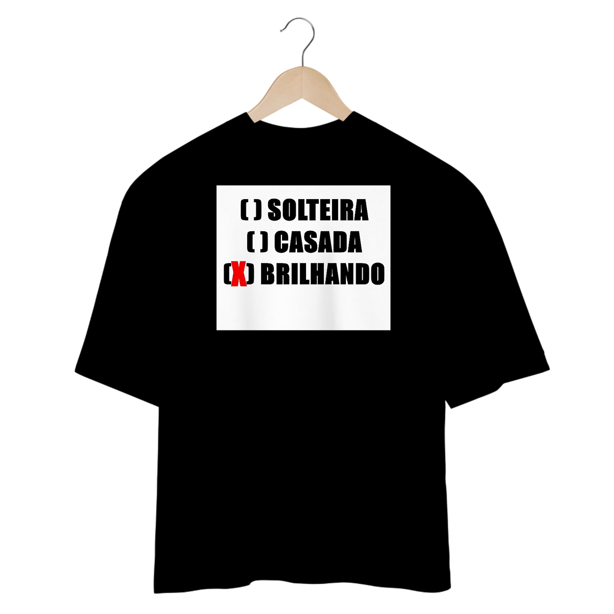 Nome do produto: Camisetas Oversized Brilhando