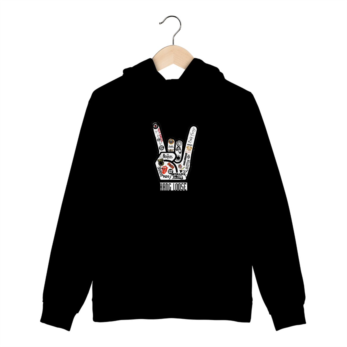 Nome do produto: Moletom Canguru Hang Loose Rock