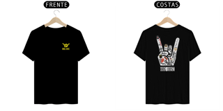 Nome do produto Camisetas Hang Loose Rock Frente  Costas