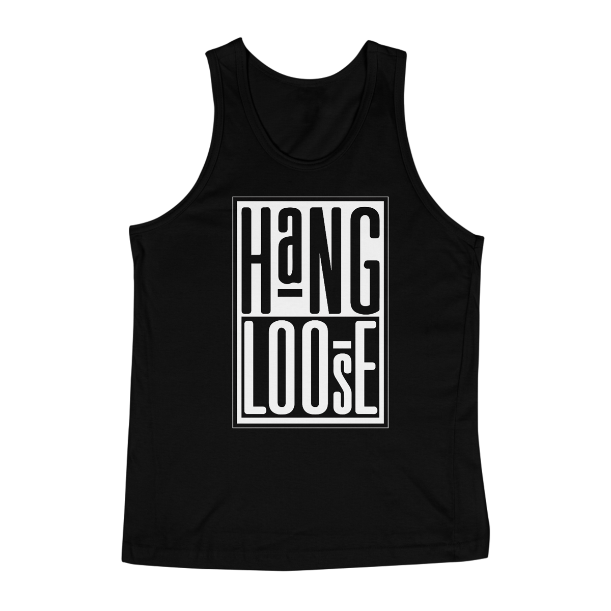 Nome do produto: Regata Hang Loose Preta Branca