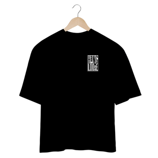 Nome do produto Camisetas Oversized HangLoose Preto Branco Minimalista