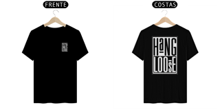 Nome do produto Camisetas Hang Loose Pret Branca Frente Costas