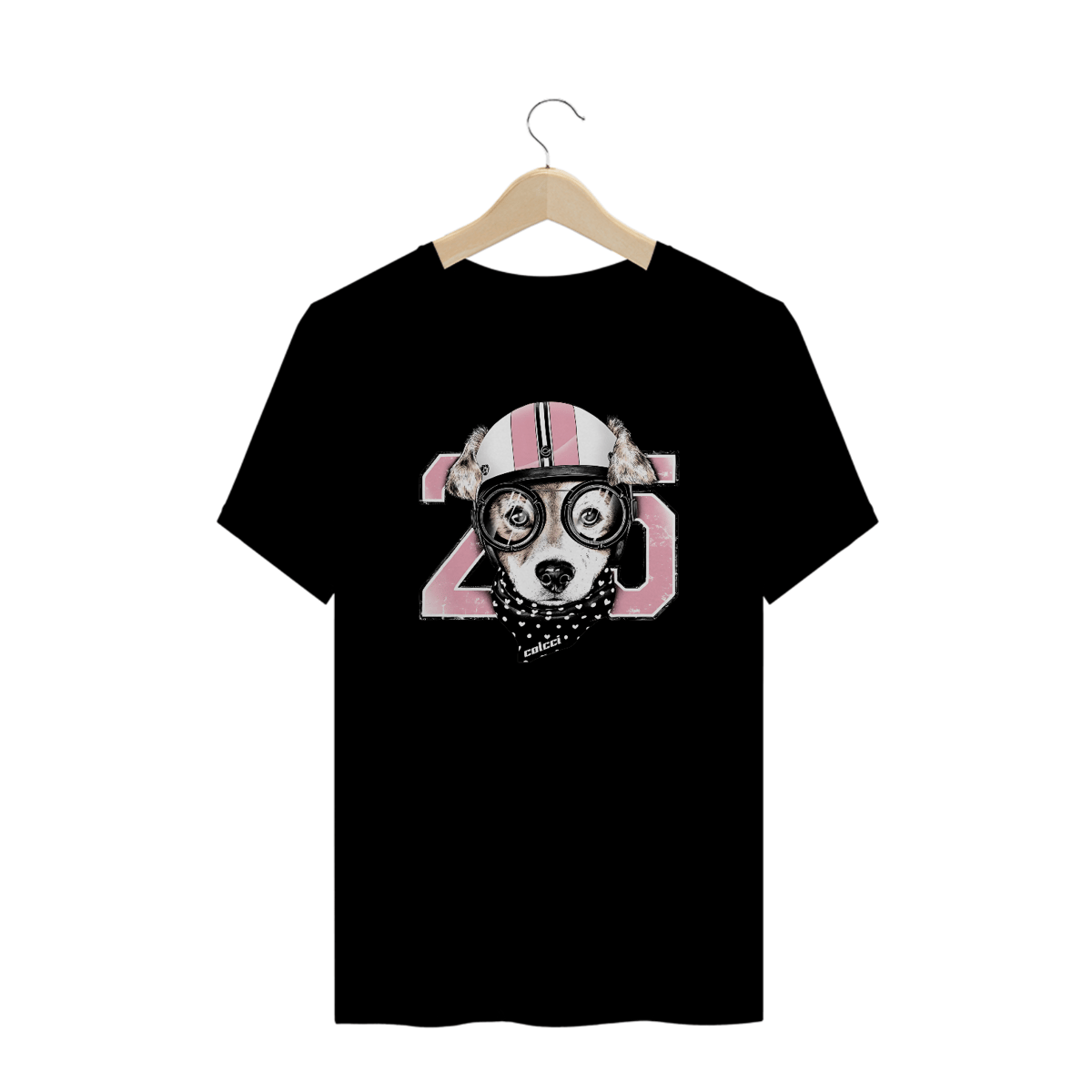 Nome do produto: Camisetas Plus Size Colcci Cachorro Óculos