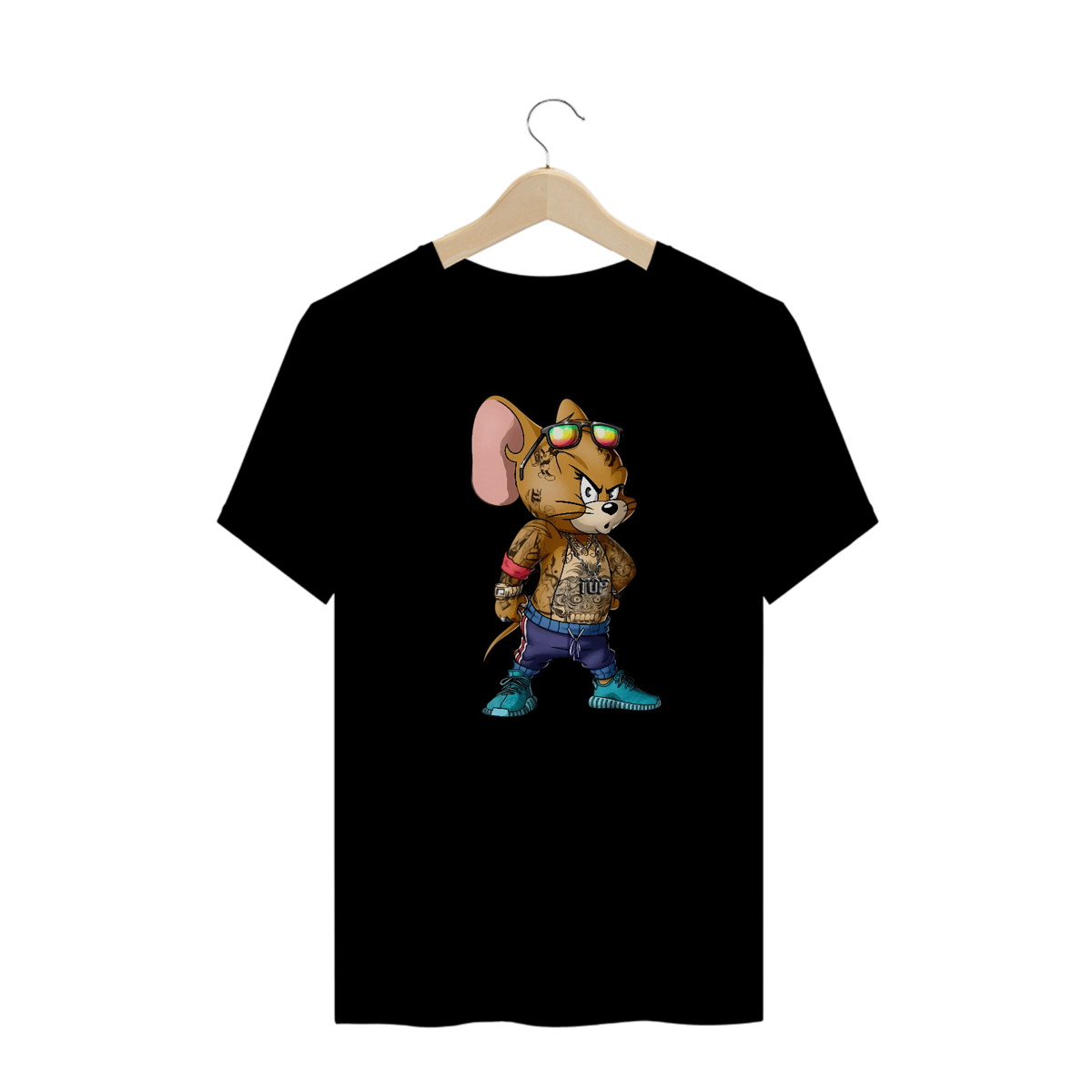 Nome do produto: Camisetas Plus Size Jerry Tatuado