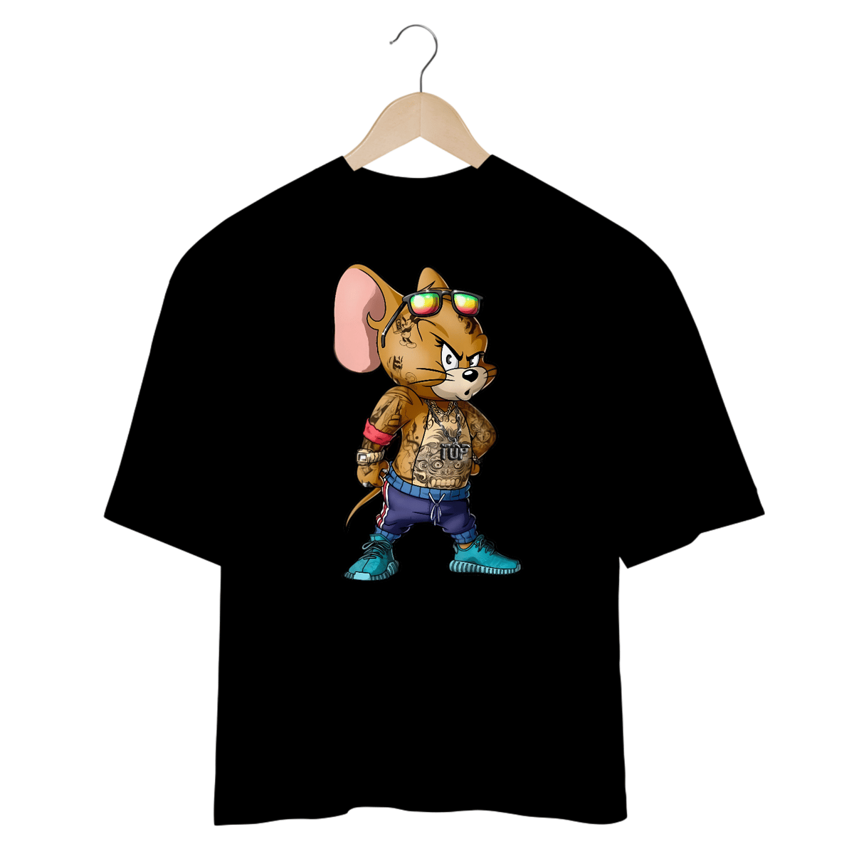 Nome do produto: Camisetas Oversized Jerry Tatuado