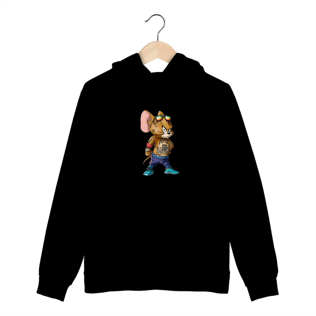 Nome do produto: Moletom Canguru Jerry Tatuado