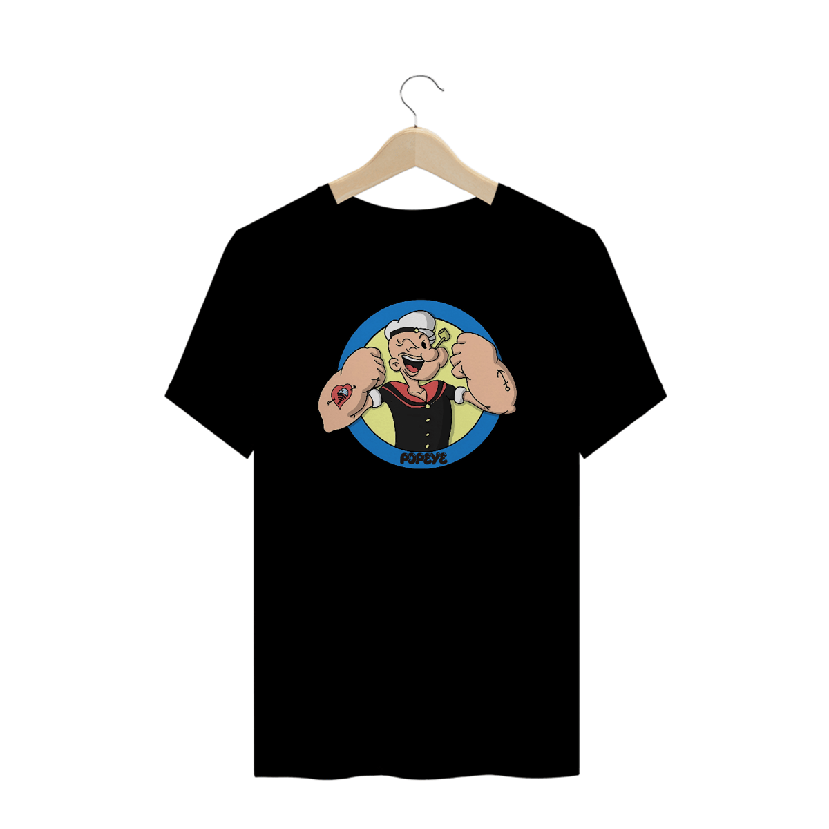 Nome do produto: Camisetas Plus Size Popeye
