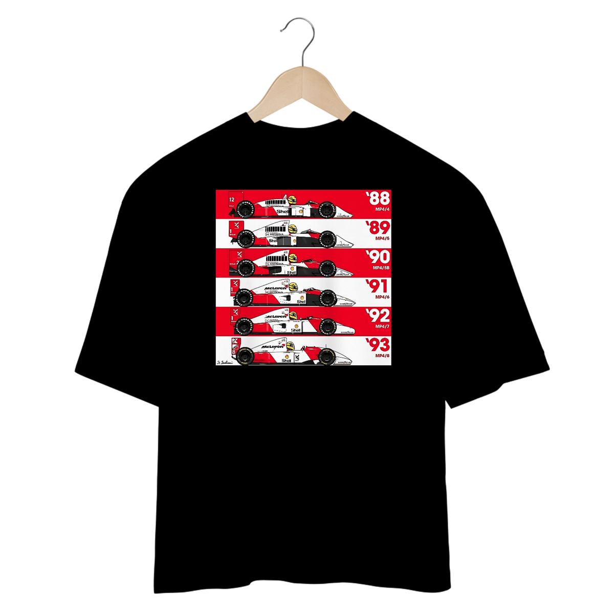 Nome do produto: Camisetas Oversized MCLaren A.S