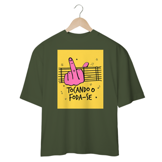 Nome do produto Camisetas Oversized Tocando O Foda-Se