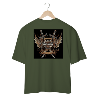 Nome do produto Camisetas Oversized Harley Ride The Legend