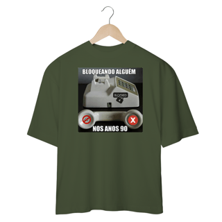 Nome do produto Camisetas Oversized Bloqueado