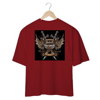 Nome do produto Camisetas Oversized Harley Ride The Legend