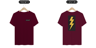Nome do produto Camisetas Zoomp Raio Frente Costas