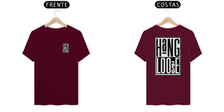 Nome do produto Camisetas Hang Loose Pret Branca Frente Costas
