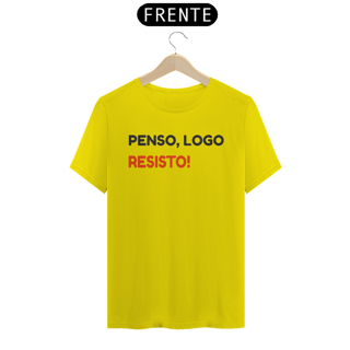 Nome do produto camisas penso, logo resisto