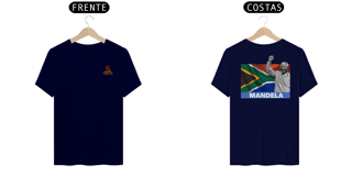 Nome do produto camisa com estampa nas costas Mandela
