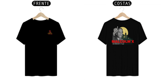 Nome do produto camisa estampa nas costas Malcolm x