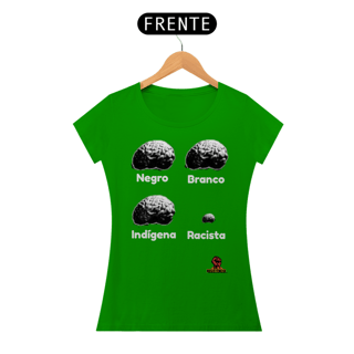 Nome do produto camisa feminina cérebro de racista