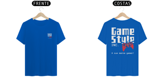 Nome do produto Camiseta algodão estampa logo costas game style inc.