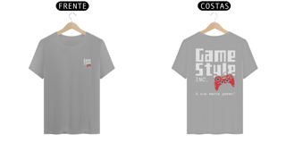 Nome do produto Camiseta algodão estampa logo costas game style inc.