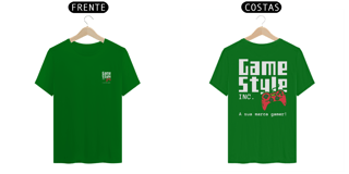 Nome do produto Camiseta algodão estampa logo costas game style inc.