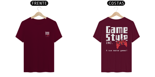 Nome do produto Camiseta algodão estampa logo costas game style inc.