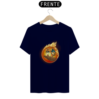 Nome do produto Camiseta Pokémon - Charizard e Charmander em Rei Leão