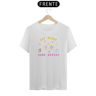 Nome do produto Camiseta Eat Sleep Game Repeat