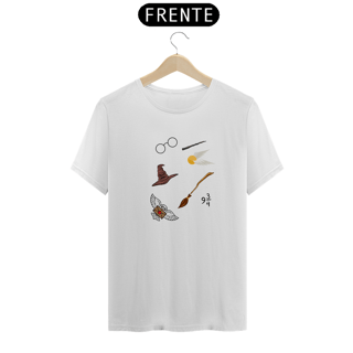 Nome do produto Camiseta Harry Potter Objetos