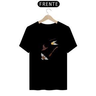 Nome do produto Camiseta Harry Potter Objetos