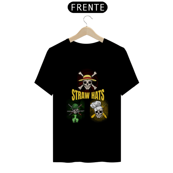 Camiseta One Piece - Chapéus de Palha