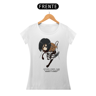 Nome do produto Camiseta Mikasa Attack on Titan - Feminina - Baby Long Classic