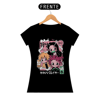 Nome do produto Camiseta Damon Slayer - Feminina-Baby Long Classic