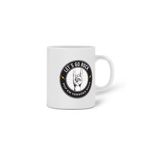 Nome do produto CANECA LET'S GO ROCK - LOGO