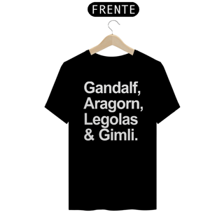 Nome do produto CAMISETA GANDALF, ARAGORN, LEGOLAS & GIMLI