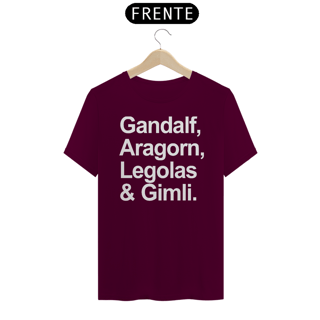 Nome do produto CAMISETA GANDALF, ARAGORN, LEGOLAS & GIMLI