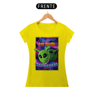 Nome do produto Camiseta Babylook Modo Não Verbal