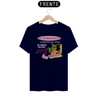 Nome do produto Camiseta Amizades Virtuais | Versão escura