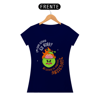 Nome do produto Camiseta Babylook Estado de Ansiedade