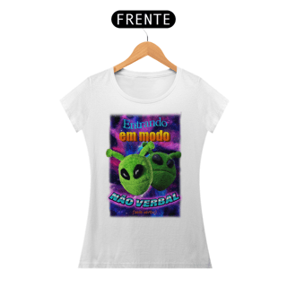 Nome do produto Camiseta Babylook Modo Não Verbal
