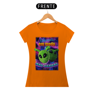 Nome do produto Camiseta Babylook Modo Não Verbal