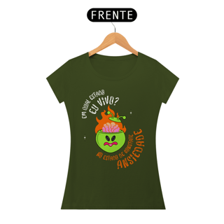 Nome do produto Camiseta Babylook Estado de Ansiedade