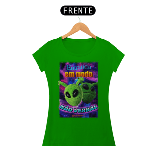 Nome do produto Camiseta Babylook Modo Não Verbal