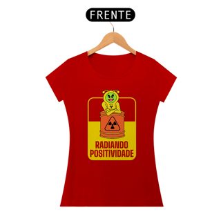 Nome do produto Camiseta Babylook Radiando Positividade