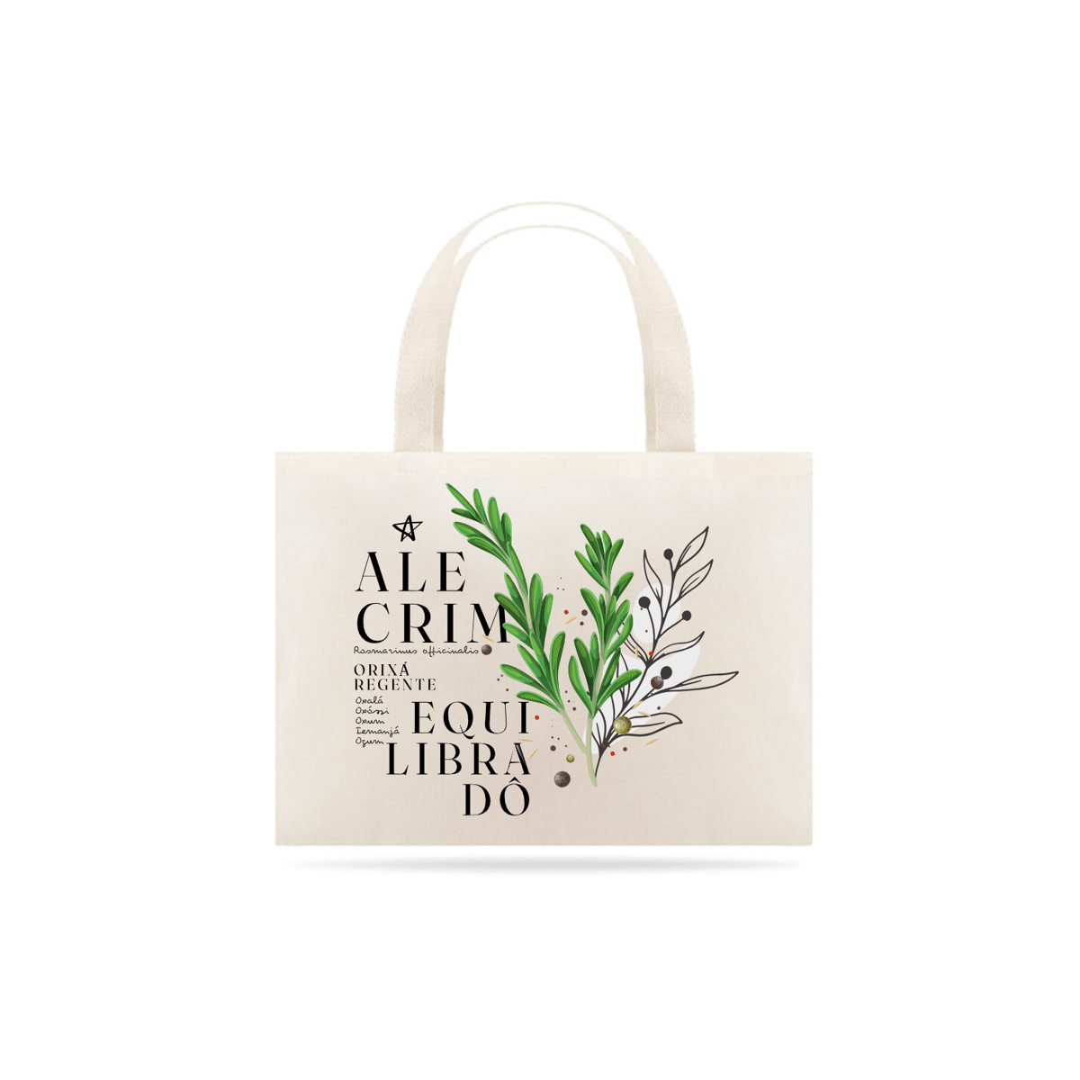 Nome do produto: Ecobag Alecrim