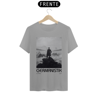 Nome do produto Camiseta Letras USP Alemão Modelo 4 Cores Branca e Cinza
