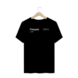 Nome do produto Camiseta Letras USP Francês Modelo 1 Plus Size G1 ao G4
